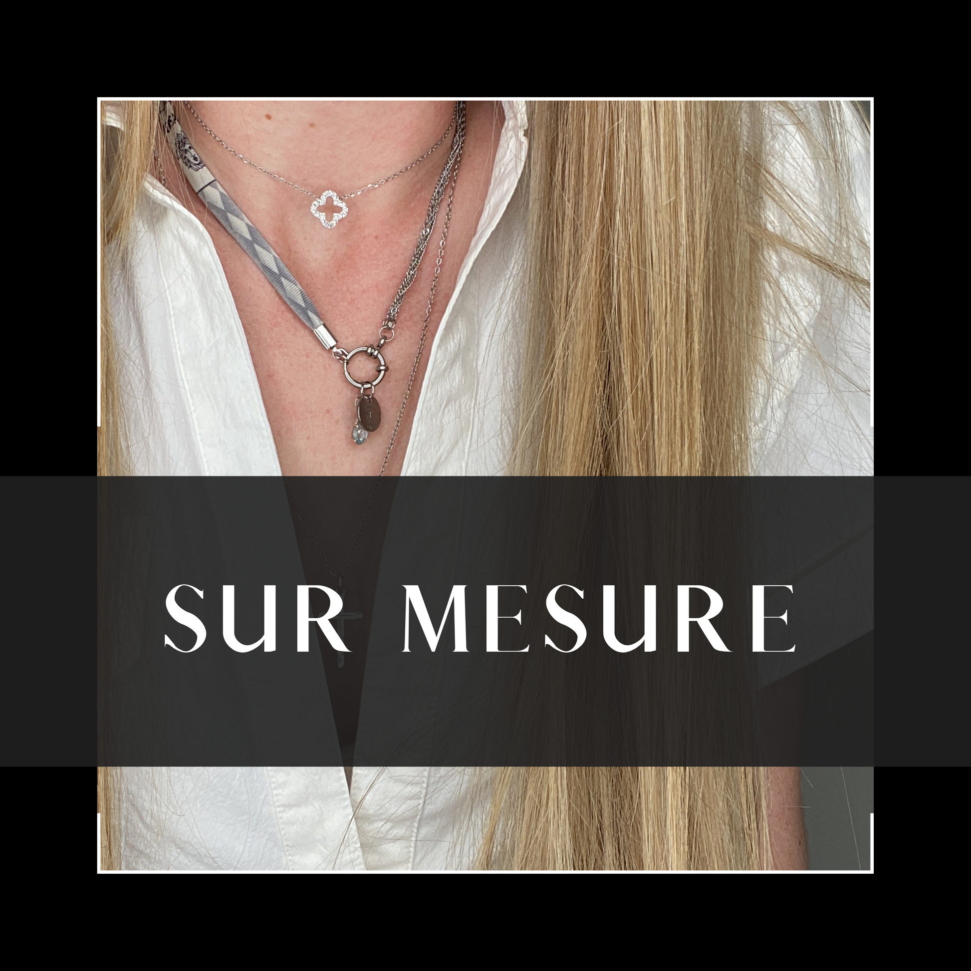 SUR-MESURE upcycling - Créer ton collier de A à Z : Luxe et écologie pour une allure affirmée ou délicatesse raffinée, issu d'une cravate vintage.